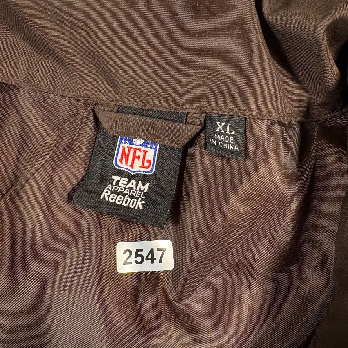 Cleveland Browns Jacket Men XL Reebok NFL Team Apparel Sports