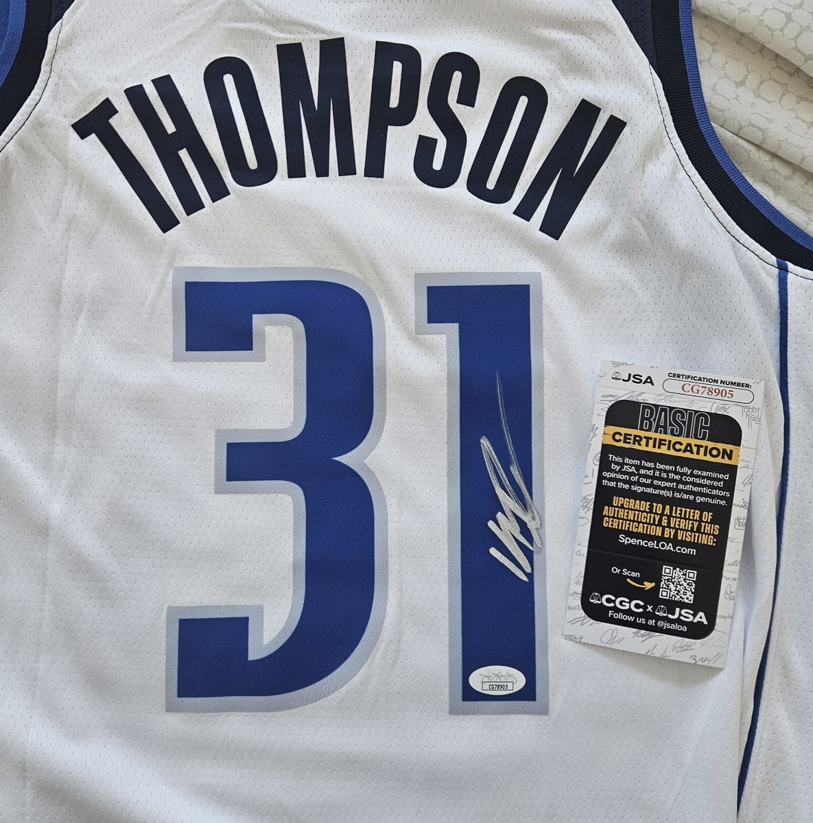 Klay Thompson Signed Autographed Dallas Mavericks Jersey Jsa