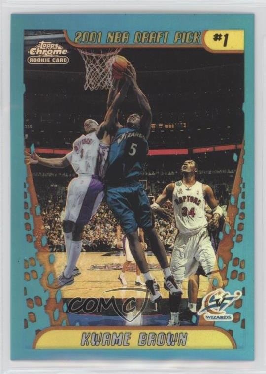 2001-02 Topps Chrome Refractor Kwame Brown #165 09is