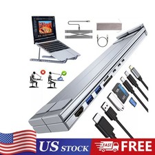 Laptop Docking Station Universal Laptop Stand 8 in 1 KUB C Hub, Plug and Play US
