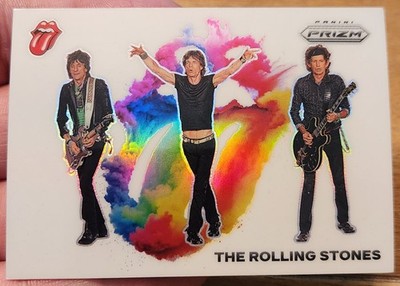 JAGGER RICHARDS WOOD ROLLING STONES 2025 PRIZM COLOR BLAST CASE HIT SSP