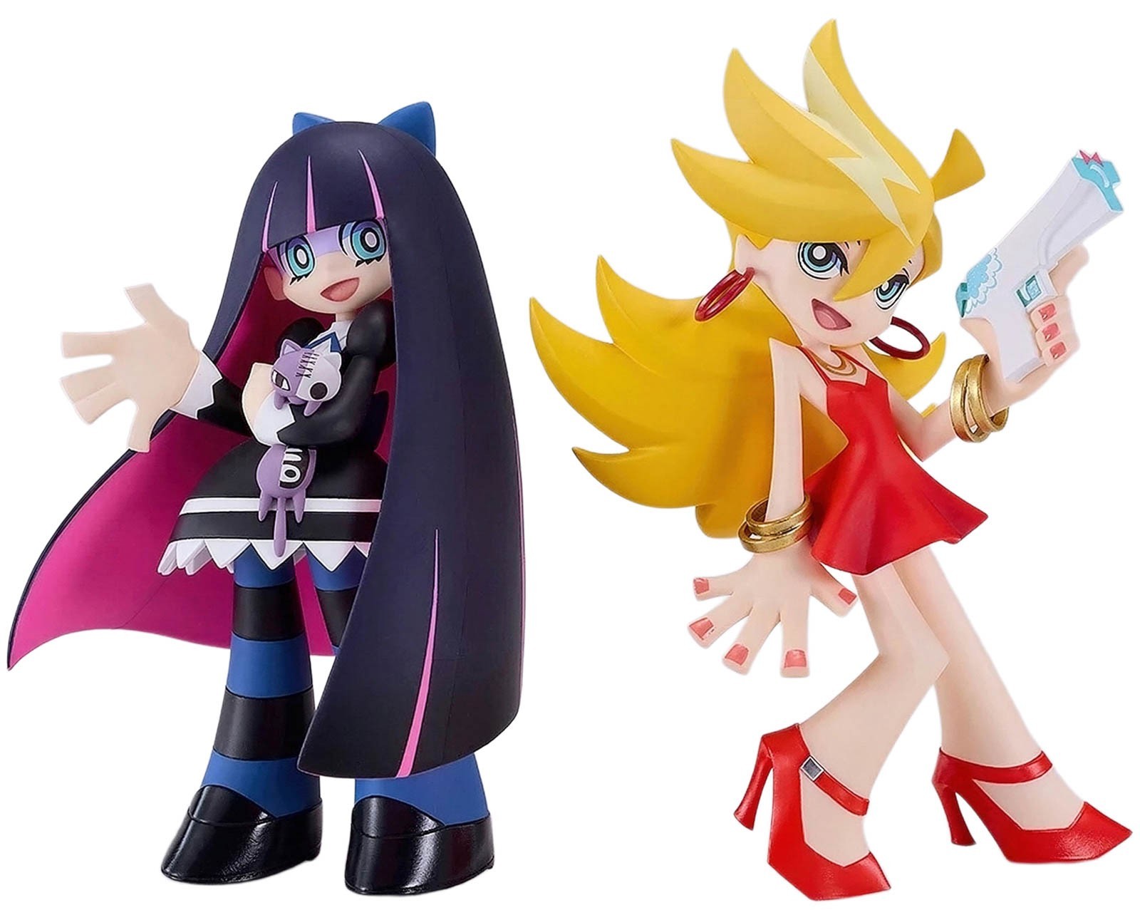 Set of Panty Stocking 5.9in Anime PVC Figure Figurine Pop Up Parade GSC NIB