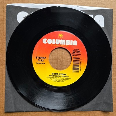 DOUG STONE Sometimes I Forget/You Won't Outlive Me 45 7'' COUNTRY Vinyl Record