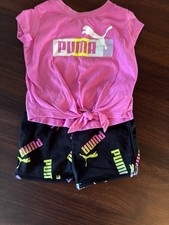 Puma Set Girl  s Short Sleeve T-Shirt And Shorts