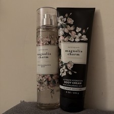 Bath  Body Works Magnolia Charm body cream and Mist 8 oz Discontinued Scent HTF