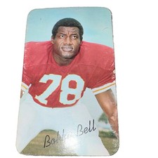 Topps 1970 Topps Super Bobby Bell Kansas City Chiefs #17 Rookie Oversized Card. rookie card picture
