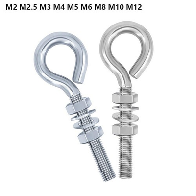 #ad Hammock Hooks Stainless Steel Heavy Duty Eye Bolts Screws with Washer and Nuts $60.36