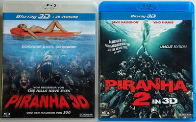 Piranha 1 & 2 3D | Blu-ray 3D | Audio DE/EN | Zone B