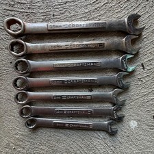 Craftsman 7pc Metric Combination Wrench Set 9mm-15mm -vv 42913- Usa 12 Pt Craftsman 7pc Metric Combination Wrench Set 9mm-15mm -vv 42913- Usa 12 Pt