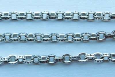 Chrome Hearts 24” Large Paper Chain Necklace – .925 Silver | eBay