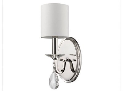 Lily Acclaim Lighting Transitional One Light Wall Sconce Polished Nickel Finish