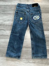 VTG Y2K Ecko Unltd. Blue Denim Rhino Graphic Embroidered Jeans Boys Size 4