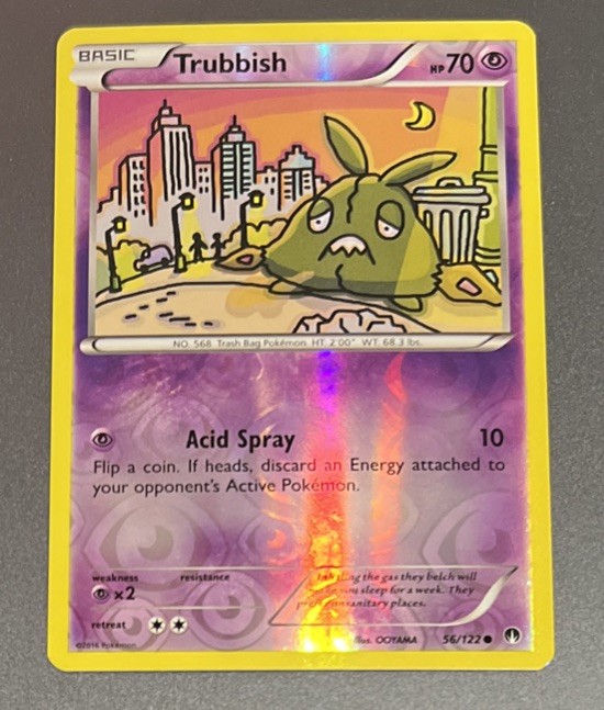 2016 Pokemon XY BREAKpoint 56/122 Trubbish Reverse Holo NM