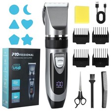 Rasoio Elettrico Barba Macchinetta per Capelli Tagliacapelli Uomo Professionale