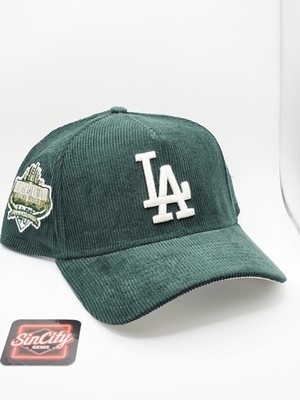 New Era Los Angeles Dodgers Dark Green Corduroy 9FORTY A-Frame