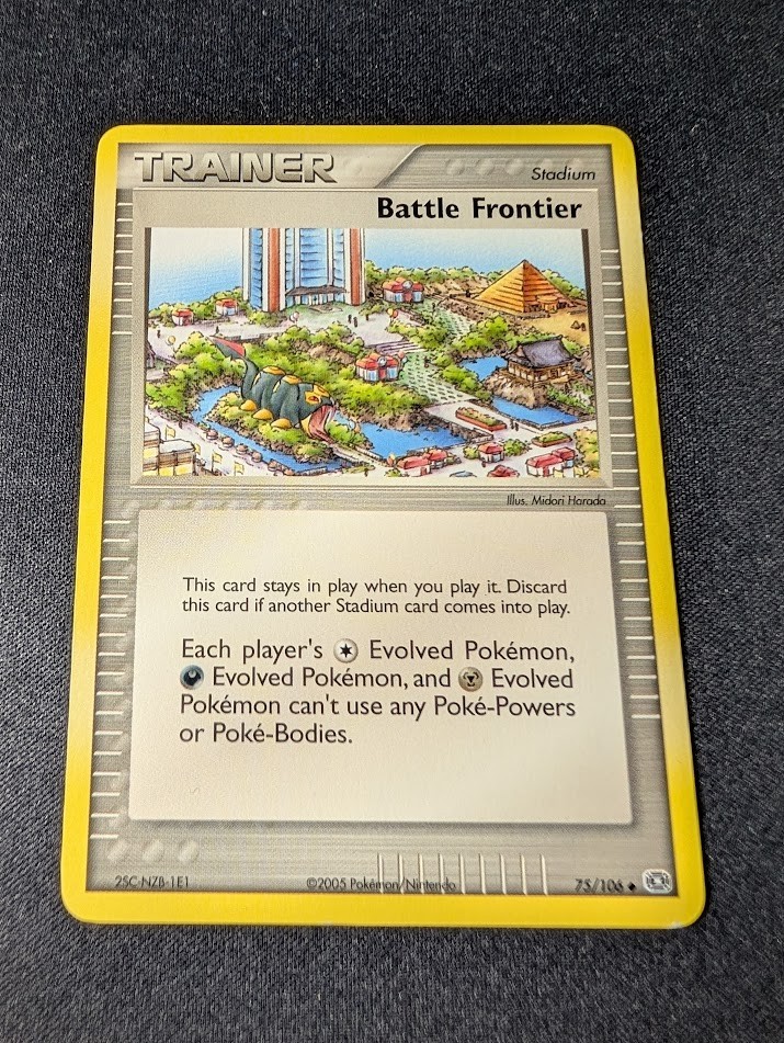 Battle Frontier Uncommon Trainer Emerald 75/106 LP+ Pokemon 2005
