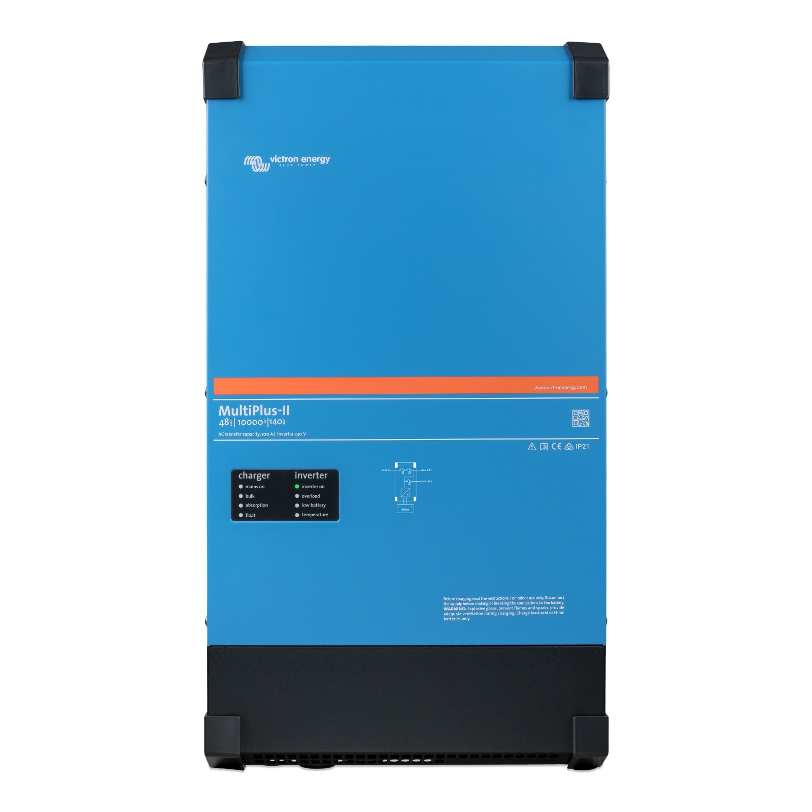 Victron MultiPlus-II 10kVA 48V inverter 140A AC charger (48/10000/140-100 230V)