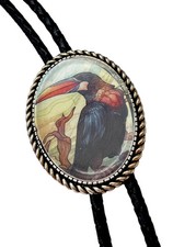 Toucan Bird Bolo Tie - Personalized Cord Color ,length , and tips /B01