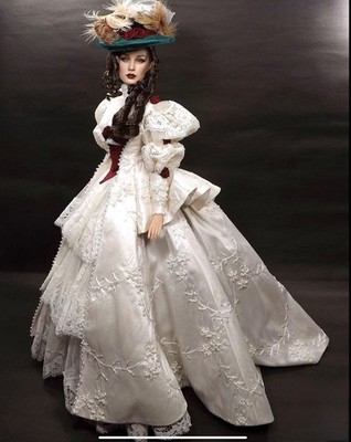 OOAK TONNER DOLL 16  REDRESS  LADY ARABELLA  HALO REPAINTS & REDSILKTHREAD MINT