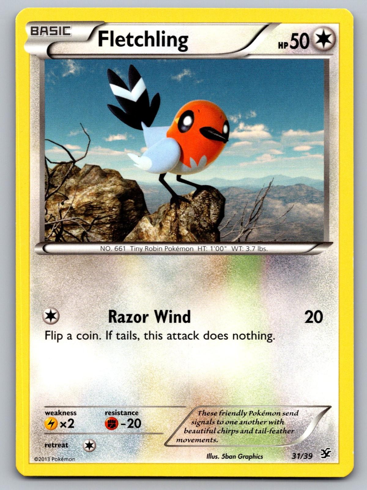 Fletchling 31/39 Kalos Starter Set Pokemon Lightly Played