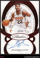 2024-25 Panini Flawless Draft Gem Signatures Ruby Deandre Ayton AUTO 14/15 Suns