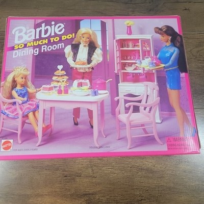 Vintage 1995 Barbie So Much To Do Dining Room Set #67150 New In