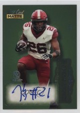 2022 MATTE Chase Green Holo-Lux - Rainbow Holo Foil 2/3 Kennedy Brooks Auto 2u3