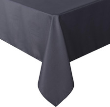 Rectangle Tablecloth - 60 X 84 Inch - Stain and Wrinkle Resistant Washable Polye