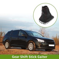 Manual Gear Shift Boot Cover Black Red Stitches for Chevrolet Cruze MT 2008-2012