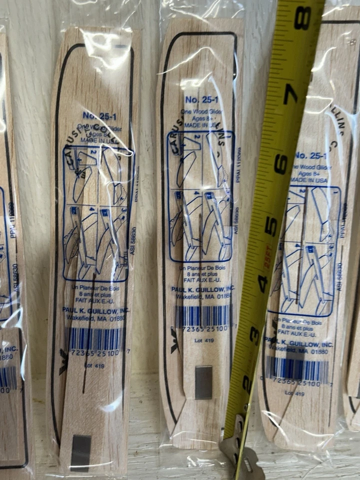 Vintage Model airplane Balsa Wood Plane Kit LOT OF 5 NEW OLD STOCK - Image 4 of 4