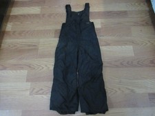 Rawik Puffer Snow Ski Bibs Kids Size 6 Black Unisex Inside Elastic Ankles