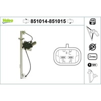 Valeo 851014 Fensterheber FüR Fiat Citroen Peugeot