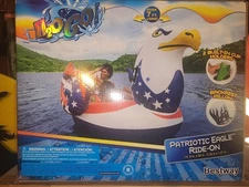 Bestway H20 Go! PATRIOTIC EAGLE RIDE ON - Rare 7 Ft 9” X 58” Over 7’ Long