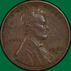 1925-D Lincoln Wheat Cent Extremely Fine XF Coin, Corrosion #40129
