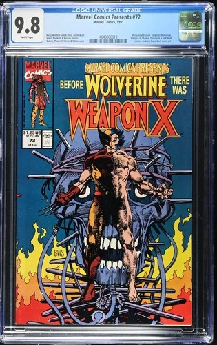 Marvel Comics Presents #72 CGC 9.8 Smith & Guice Covers Orgin of Wolverine Grade