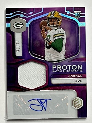 2020 Panini Elements Jordan Love RPA Rookie Proton Patch Auto /47 RC Packers