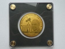 Kongo, 100 Francs 2022, Einf&uuml;hrung Euro in Deutschland, 1/200 OZ 999er Feingold