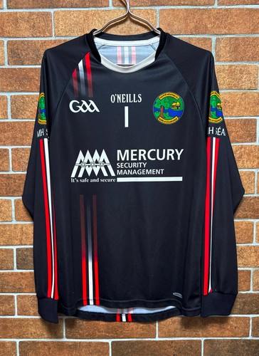 NAOMH SEAMAS CLG GAA EIRE #1 GAME WORN SHIRT JERSEY O`NEILLS GAELIC SIZE M BLACK
