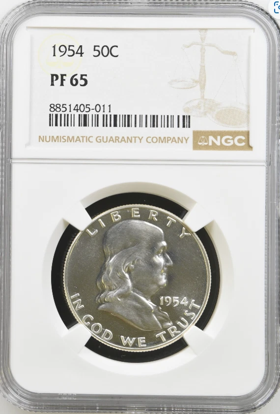 25+ NGC Certified Franklin Half Dollars 1948-1963 for sale