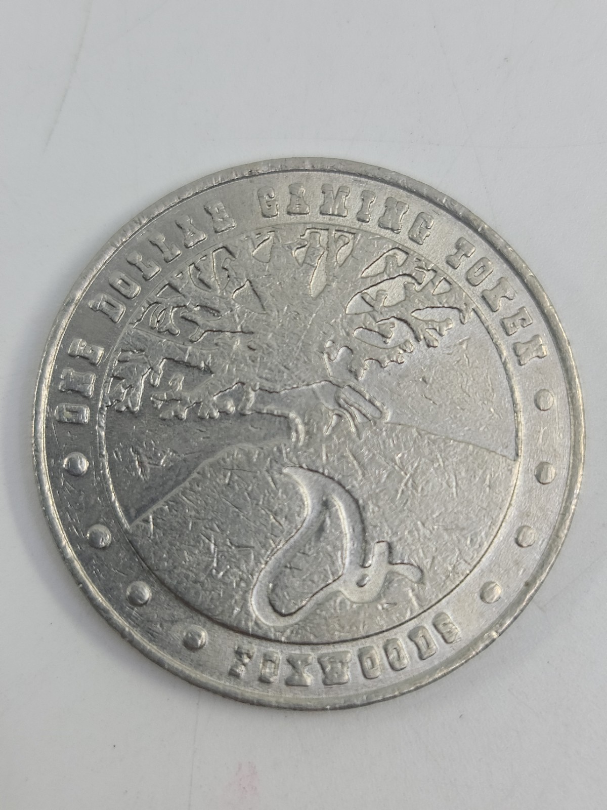 Foxwoods 1$ Metal Casino Bingo Poker Chip Coin Connecticut