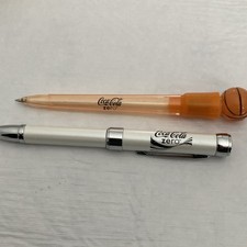 Coca-Cola Zero Ballpoint Pen Set, Orange White, Soda Theme