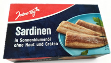 Jeden Tag &Ouml;lsardinen ohne Haut 125 G