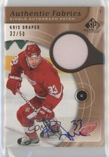 2005-06 SP Game Used Edition Authentic Fabrics 32/50 Kris Draper Patch Auto 0uj7