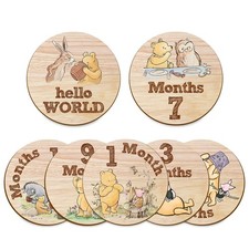 7Pcs Baby Monthly Milestone Circles, Winnie Baby Stuff, Double-Sided Printing...