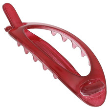 Paris CP3118 French Hair Barrette Clip, Flexible Ponytail Holder No Metal Parts,
