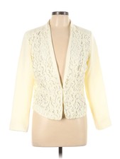 Just Fab Women Ivory Blazer L