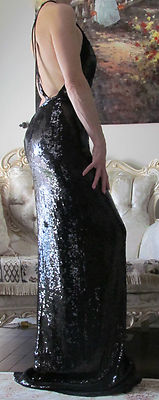 STELLA McCARTNEY Red Carpet,Runway Fully Sequinned Long dress It 42,US 6-8,S-M