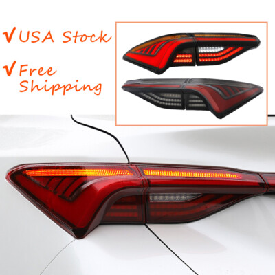 Smoked Led Tail Lights For Toyota Avalon Start Up Animation Dynamic 2019-2020