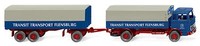 "Wiking 043203 H0 PritschenhäNgerzug (Mb) \"Transit Transport\""