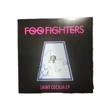 Dave Grohl Taylor Hawkins Pat Smear Chris Shiflett Signed Saint Cecilia Album 